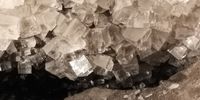 Salzkristalle in der Kristallgrotte